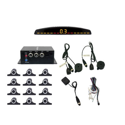 Araç Geri Dönüştürme YardımAuto Parktronic LED Park Sensörü 16 Sensörlü Geri Yedek Araç Park Monitörü Detektör Sistemi Arka Işık
