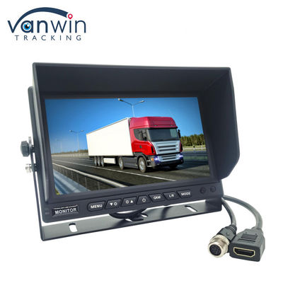 7 inç yüksek çözünürlüklü 1024x600 çözünürlüklü MDVR için HDMI konektörü ile araba TV monitörü