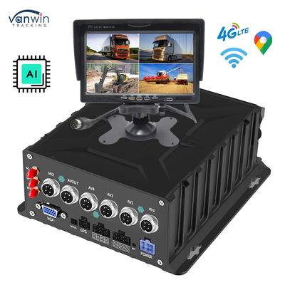 4CH 1080P Araç İzleme Ters Yedek Kamera AI MDVR Sistem Araç GPS izleyici
