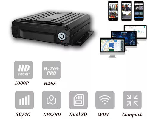 4CH Mini SD Mobil DVR GPS Wifi 4G 4CH Kit Taksi CCTV Kamera Araba DVR ADAS DMS ile