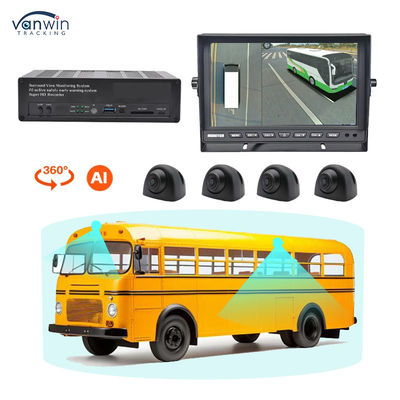 3D HD 1080P 360 Araç Park Kamerası Kamyon Geri Vites Uyarı Kamerası Araç 360 Derece Kamera Kuş Bakışı Güvenlik Sistemi