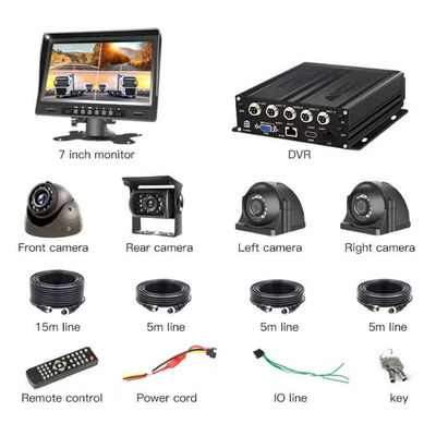1080P 4 KANAL Mobil DVR 4G SIM WiFi GPS Video Araç Kamyon CCTV Kamera Sistemi DVR