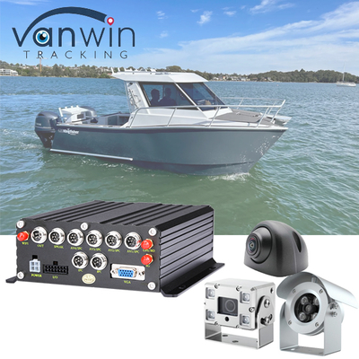 Dijital Mobil Video Kaydedici MNVR 6 Kanal HDD SSD Mobil NVR, Kum Pompalama Gemileri için 3G 4G GPS ile