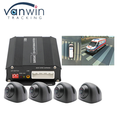 Gerçek HD 3D Araba 360 Surround Bird View Avm Sistemi 4x180 Derece Kameralar