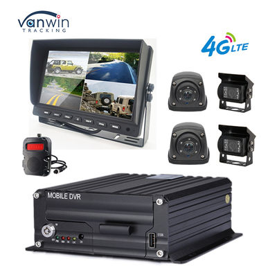 1080P 4 KANAL MDVR Kamera Su Geçirmez 7 İnç Monitör MDVR Kaydedici 4G GPS Geri Vites Kamerası Araç Otobüs Kamyon Araba Geri Vites Yardımı