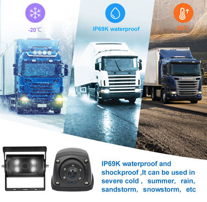 1080P 4CH MDVR Kamera Su geçirmez 7 Inch Monitör Kaydedici 4G GPS Ters Yedek Kamera Araç Otobüs Kamyon Araba Geri Dönüş Yardımcısı