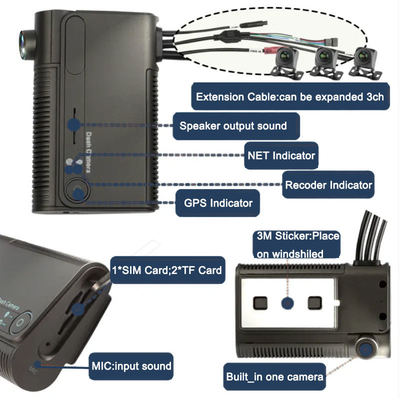 Yeni Ürün - Full HD 1080P Sürüş Kaydedici 1-4 Kanal Küresel Konumlandırma Sistemi Takip Araç Kamerası