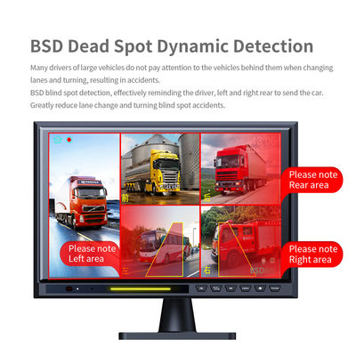 10.1" Dokunmatik Ekran IPS BSD 5CH Split Car Rear View Monitor DVR AHD 1080P Reverse Parking Backup Camera Kit RV otobüs kamyonu için