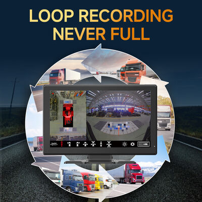 Dört Balık Gözü Kameralı Gece Görüşlü ve Yüksek Kare Hızlı Kayıt Özellikli Ağır Vasıtalar İçin Yapay Zeka MDVR Çevre Görüş Sistemi