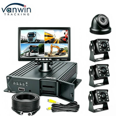 Özelleştirilebilir 4 Kanallı 1080P Mobil DVR Kaydedici | 3G 4G GPS WiFi Otobüs ve Kamyon Filosu İzleme Sistemi