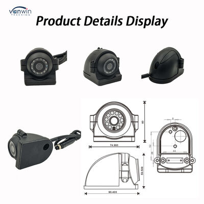 24V 4CH AI Dash Cam Kit Araç Güvenlik Kamera DVR DMS ADAS BSD Yan Kamera ile Kamyon / Otobüs için