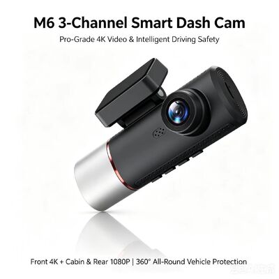 3 kanallı AI 4G Dash Kamera 4K Ön, ADAS & DMS, GPS Takip, 24/7 Park Monitörü