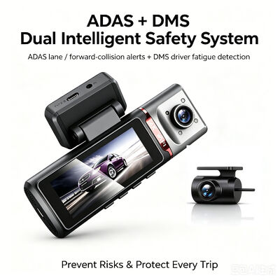 3 Kanal HD DVR Dash Cam 4G 4K Ön 1080P Kabin Arka GPS İzleme ADAS DMS 24/7 Parka Güvenliği için Park İzleyici