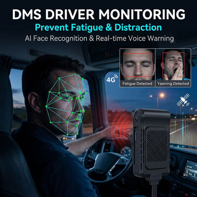 AI Fleet Dashcam 4G LTE ile ADAS DMS BSD Aktif Sürücü Eğitimi ve Risk azaltma Araç Kara Kutusu