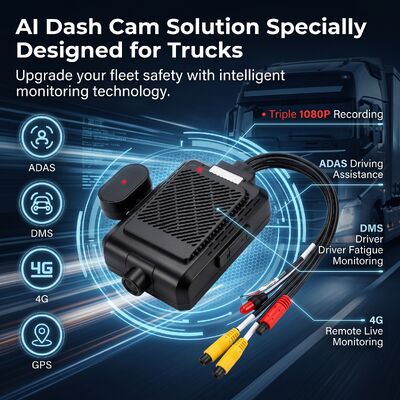 4-Kanallı AI Akıllı 4G Dash Kamerası, ADAS + DMS + BSD Aktif Güvenlik,1080P + 720P Taksi Kaydı