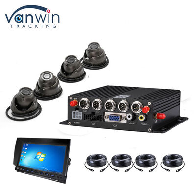 Otobüs Güvenlik Sistemi için GPS İzleyici ve 1080P Araba Kamerası ile 4 Kanallı Mobil DVR