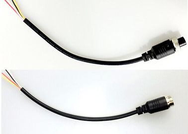 GX 12 M12 4 Pin Bağlantı Kablosu Yedek Kamera için PVC Bakır Tel Malzemesi