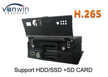 Yakıt Sensörü H.265 HDD 4 Kanal 1080 P RJ45 Port HD Hareket algılama ile Mobil DVR