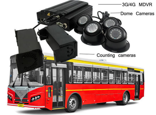 23 Yolcu Otobüsü için 720P 4 CCTV Dürbün Kameralar VPC Mobil DVR