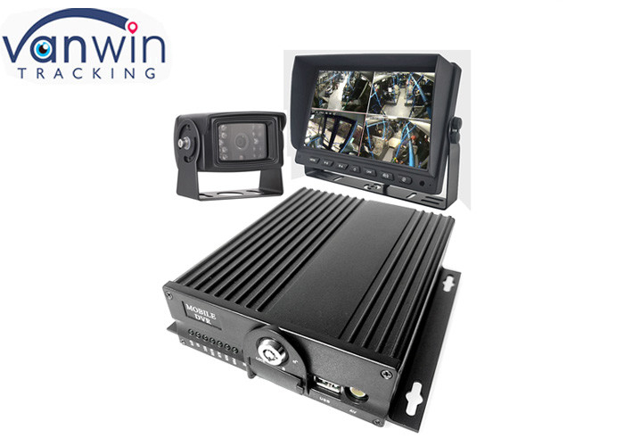 4G GPS Çift SD Kart 8 Kanal mobil dvr kaydedici Kamyon / Taksi / Otobüs için WIFI İzleme