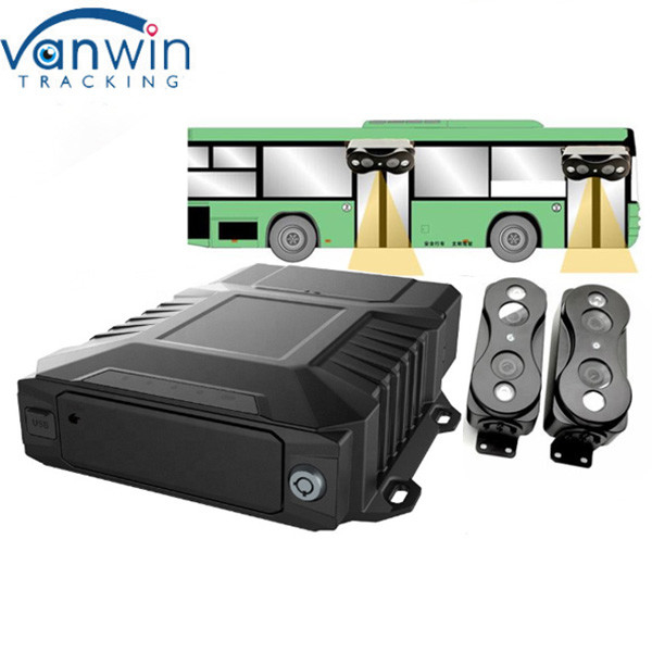 4G GPS 8 Kanal HDD MDVR Otomatik Otobüs Yolcu Sayacı Otobüs İçin Hepsi Bir Arada Kit