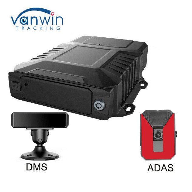 4CH 4G GPS AI Araç Mobil DVR Desteği 360 Çevrede İzleme ADAS DMS Fonksiyonu