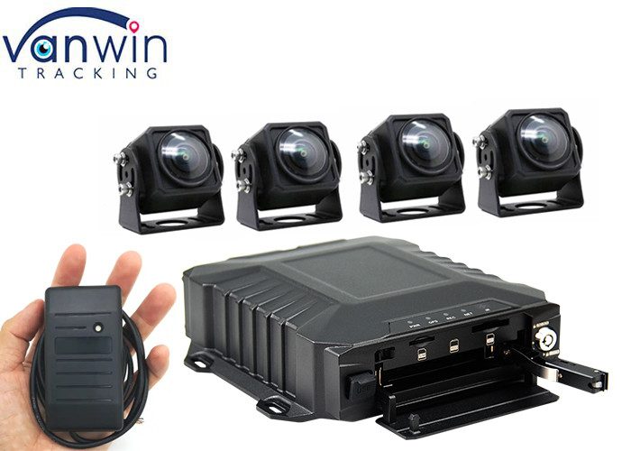 3g/4g Wifi HDD İzleme 4/8 Kanal Mobil DVR RFID ile Taksi Kamyon Araba Otobüs