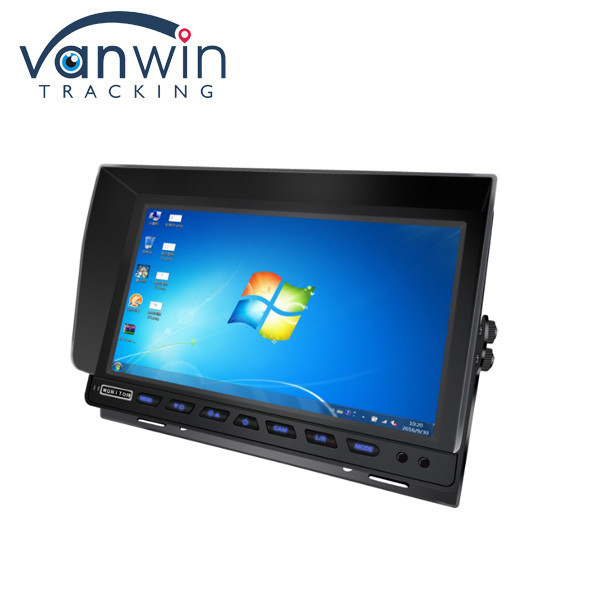 10.1 Inch Car VGA Monitor 1024X600IPS Görüntüleyici CCTV Ekranı MDVR/PC Bilgisayarı İçin VGA Ve AV Girişiyle
