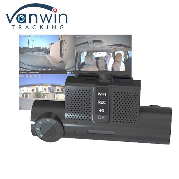 Taksi için 3G / 4G WIFI GPS fonksiyonu ile Mini Boyutlu Taşınabilir 2CH araba siyah kutusu