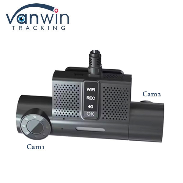 2CH Ücretsiz Platform Dash Cam DVR Mobil 4G GPS MDVR 180 derece dikey açılı