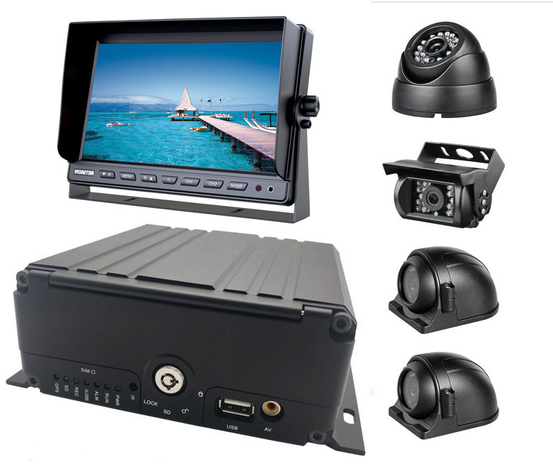 Mobil DVR Sistemi 4 Kanal 1080P H.265 HDD AHD Araç Araba DVR Video Kaydedici Kamyonet Otobüs Kamyonet
