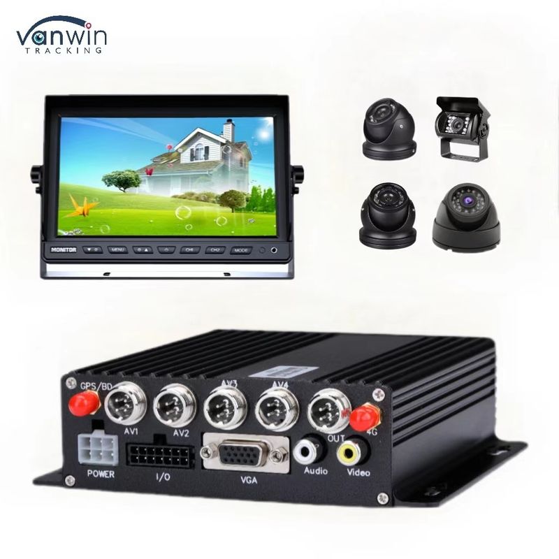 DC 12V 36V H.265 4CH HD 1080P Mobil DVR Dash Cam Kaydedici Kablosuz Transfer ile