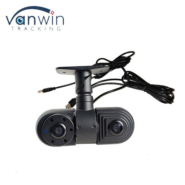 Otobüs Çifte lens geniş açılı 2CH 1080P HD CMOS / CCD sensörü ile ön USB araba kamerası