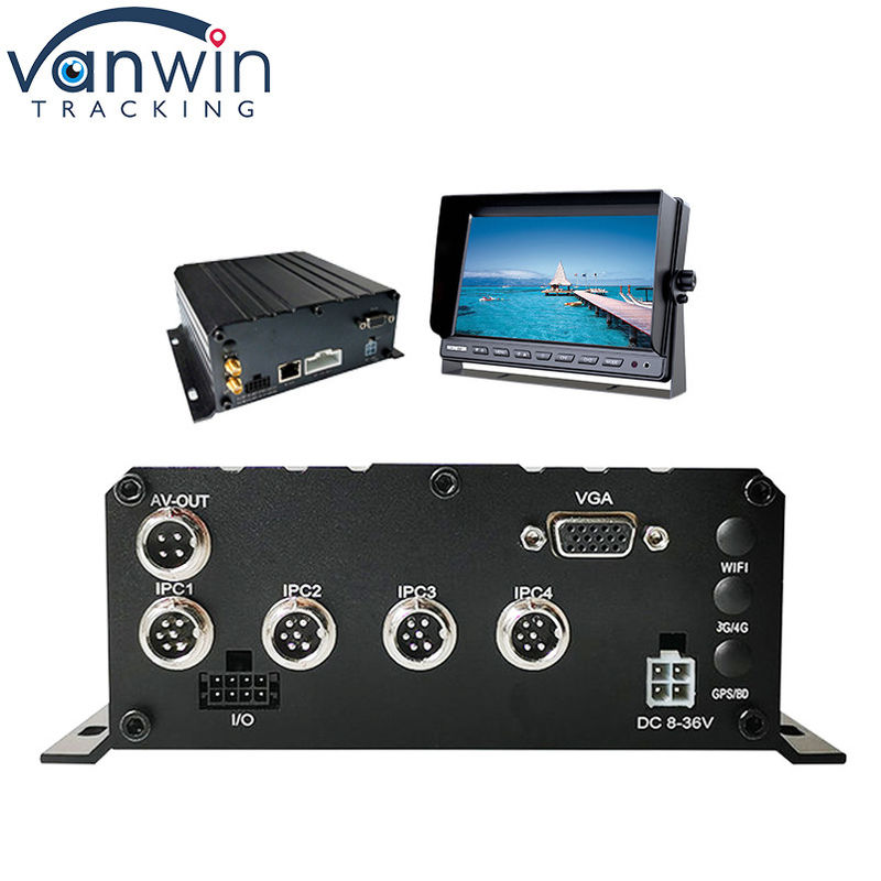 HD 1080P H.264 4 Kanal Mobil DVR GPS WIFI Araç Otobüs Araç Kaydedici