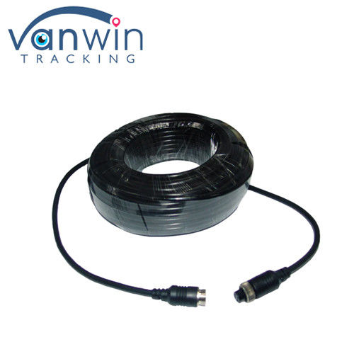 20m Havacılık Sınıfı GX12 4pin Erkeğe Kadına Arka Kamera Arka Görünüm Kamerası DC 12V/24V bağlantısı için uzatma kablosu