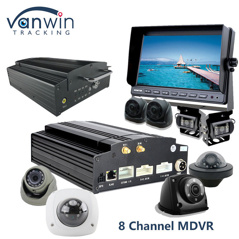 4G Wifi GPS MDVR Kamera Sistemi 8CH Mobil Dijital Video Kaydedici