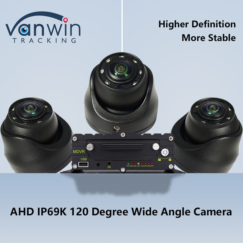 1080P AHD Gece Görüşü Araba Kubbe Kamerası Otobüs Yarım Rel Kamyon Güvenlik Monitörü Araba Kamerası