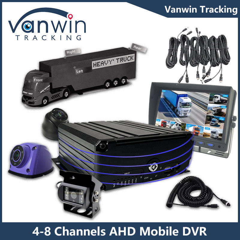 AHD 8CH HDD Uzaktan Kumanda Mobil DVR 1080P 4g GPS Fonksiyon Araç Güvenliği İzleme Cmsv6 MDVR