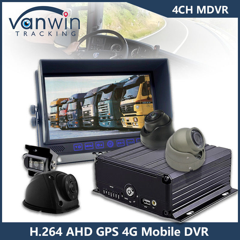 4CH GPS 4G WiFi Mobil DVR Full HD 1080P Araba Kamerası HDD Mdvr Otobüs Kamyonet Araç
