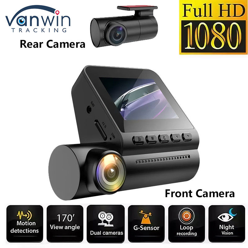 Full HD 4K Dash Cam Dual Lens Video Kaydedici Gece Görüşü Park İzleyici Dashcam