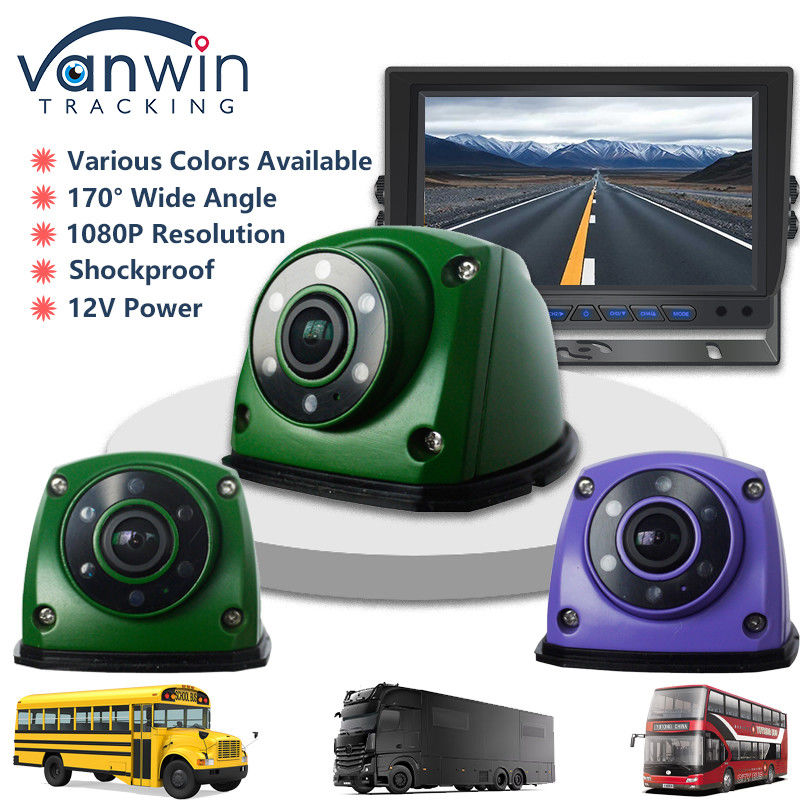 IP69 1080P Araç Kamerası AHD Yan Kamera 6pcs IR Işıklı Süper Gece Görme Kamerası