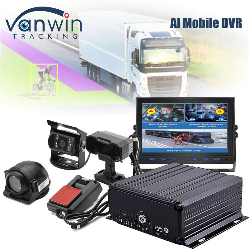 4CH 1080P AI Fonksiyon Mobil DVR ADAS DMS Kit DVR 4G GPS SD HDD MDVR Sistemleri Araç