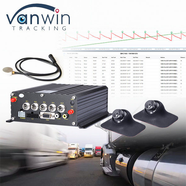Easy Intall Araç Cctv MDVR ultrasonik yakıt yağı dizel sıvı seviyesi izleme filosu izleme