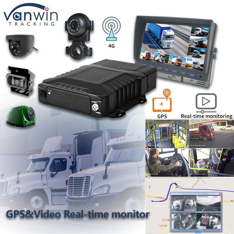 Gerçek zamanlı izleme için 8CH Video İzleme HDD Mobil DVR 4G GPS WIFI MDVR ile