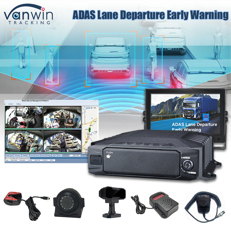 8CH 1080P Ai HDD Mobil DVR Gerçek Zamanlı İzleme ve İzleme 4G Ai Adas DMS MDVR CCTV Sistemi