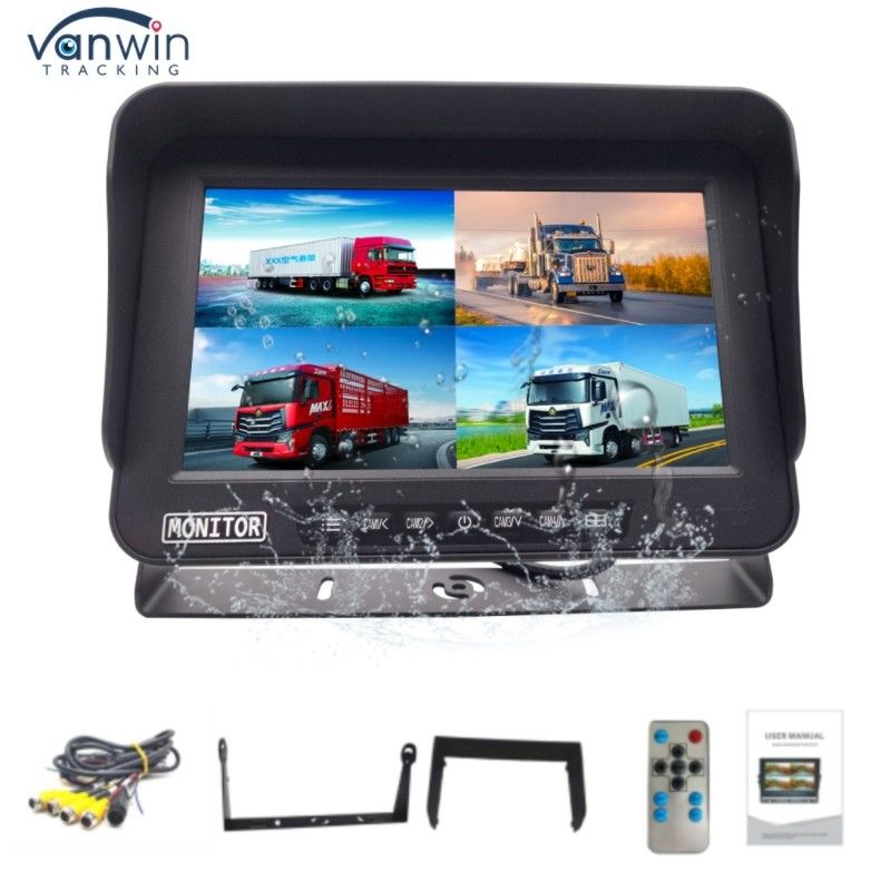 4 Kanallı AI Araç Monitörü Su geçirmez IPX69 Patlama geçirmez 10" AHD Ekranı Mekanik Araçlar İçin