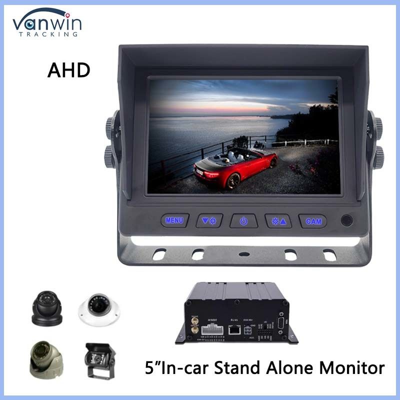 Araçlar için 5 inç AHD LCD Araç Monitörü Dijital Ekran Araçlar için USB GPS Otomobil Kamyonlar için