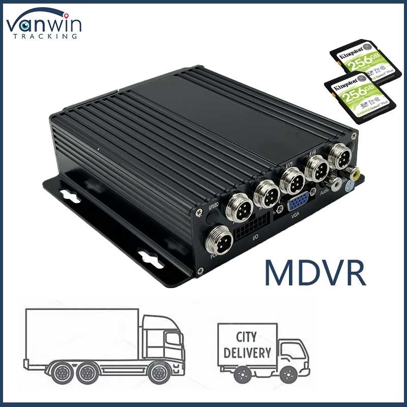 4CH 1080P Çift SD Kart Mobil DVR 4G GPS1080P Araç GPS Fonksiyonu 12 Aylık Garanti