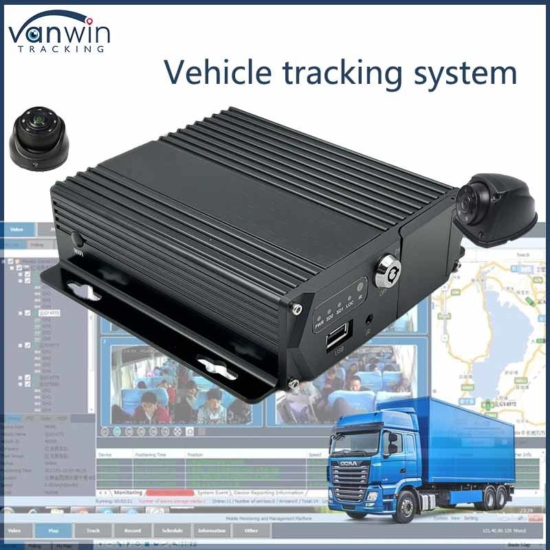 4CH Gerçek Zamanlı Kamyon MDVR Dijital Lastik Basıncı İzleme Sistemi 4G SD 1080P Araç GPS Fonksiyonu