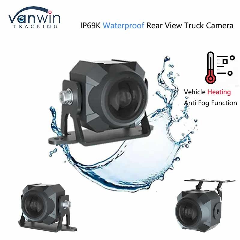 IP69K Su geçirmez Arka Görünüm Kamerası Kamyon Isıtma 4pin Havacılık 1080P çözünürlüğü 2.0MP ile AHD 1080P Kamera